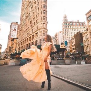 Long leg cut bohemian dress 👗